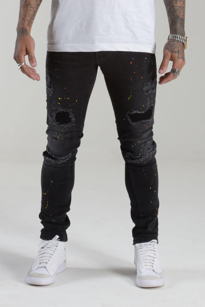 Galaxy Ripped Jeans [slim fit] - IX | DENIM 